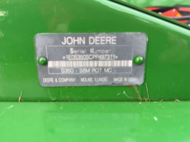 Image of John Deere S350 equipment image 2