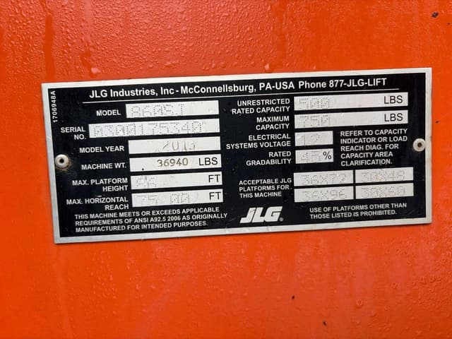 Image of JLG 860SJ equipment image 2