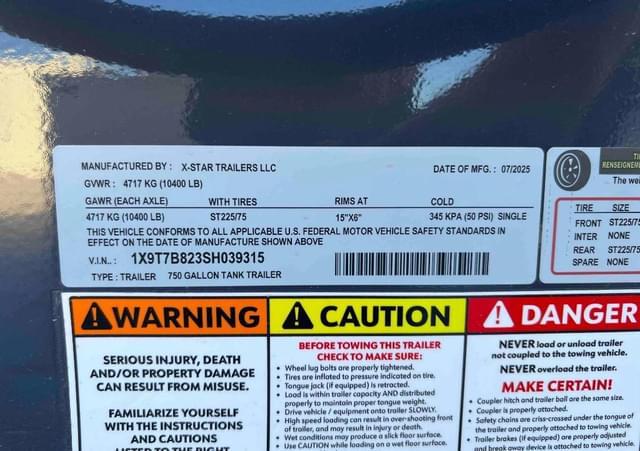 Image of X-STAR 750 Gallon equipment image 4