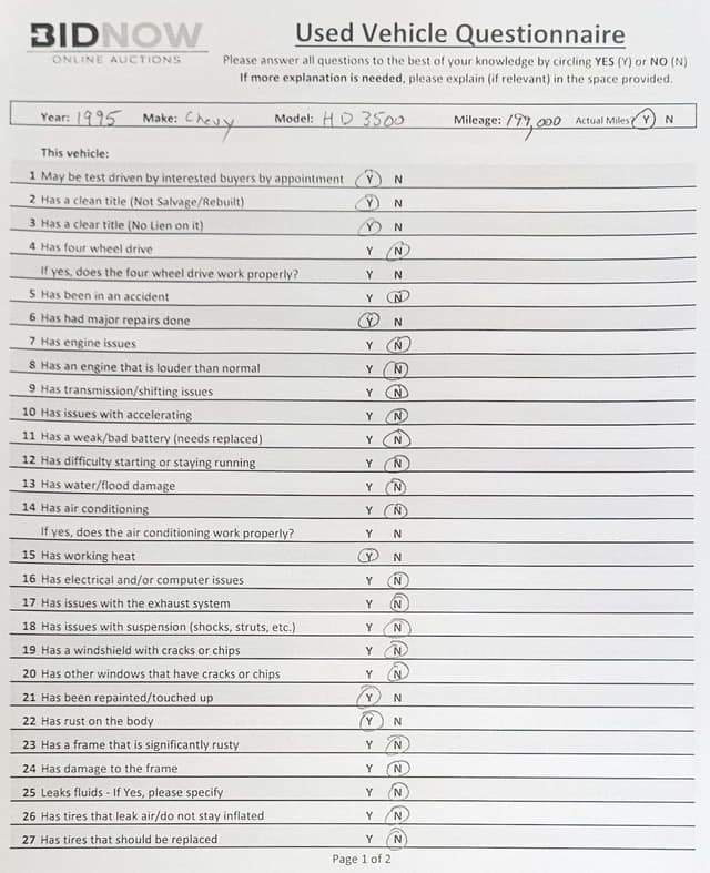 Image of Chevrolet 3500HD equipment image 4