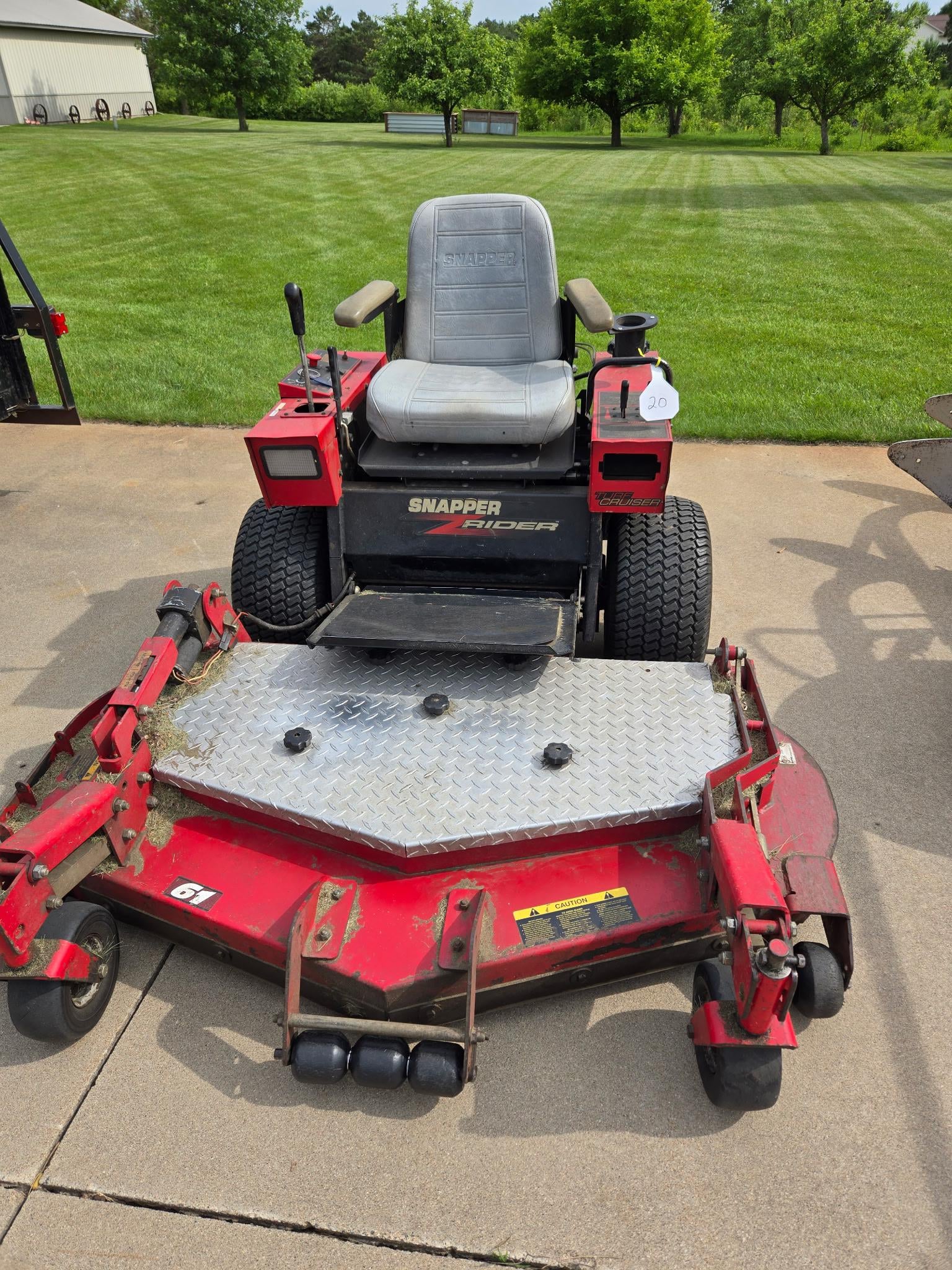 SOLD - Snapper Z Rider Lot No. 37221 Other Equipment with 1,359 Hrs ...