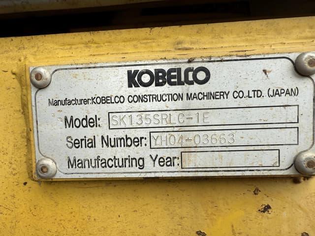 Image of Kobelco SK135SRLC equipment image 4