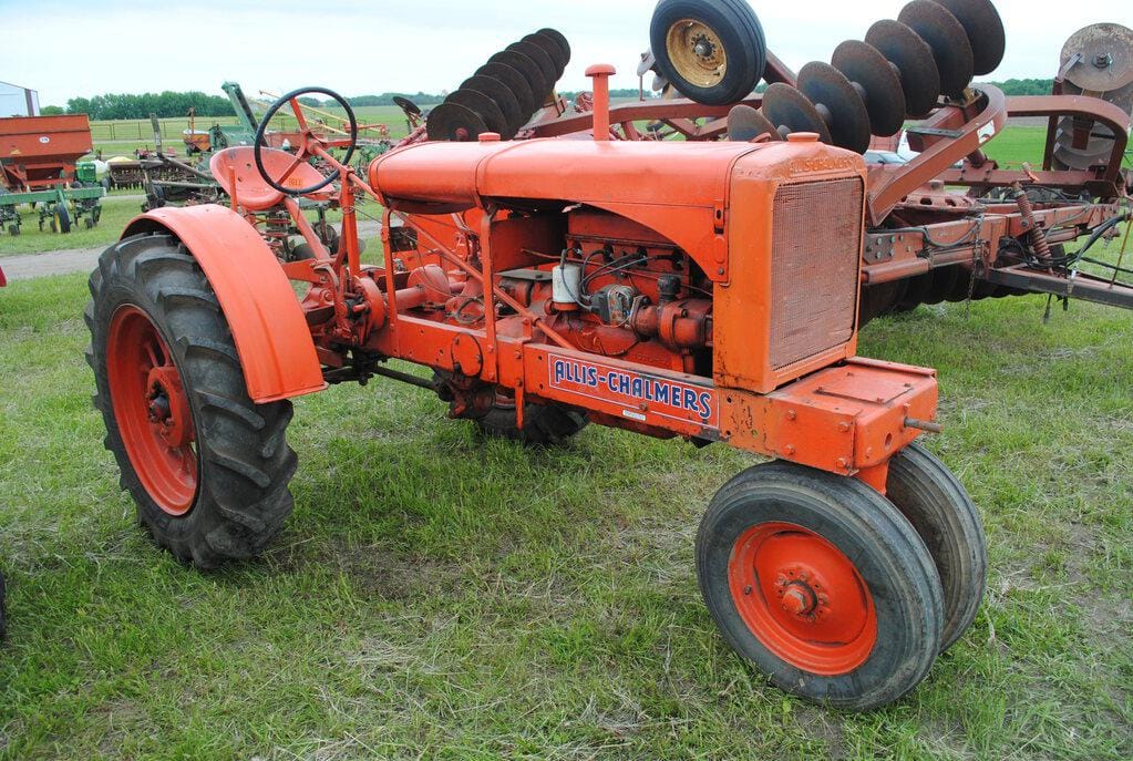 SOLD - 1937 Allis Chalmers WC Lot No. 1186 Tractors with 23 HP
