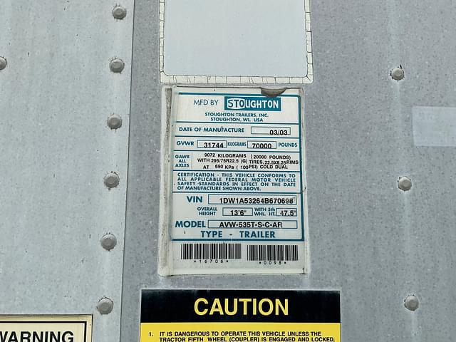 Image of Stoughton AVW-535T-S-C-AR equipment image 3