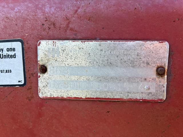 Image of International Harvester 863 equipment image 1