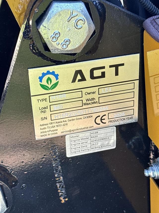 Image of AGT Industrial H15R equipment image 1