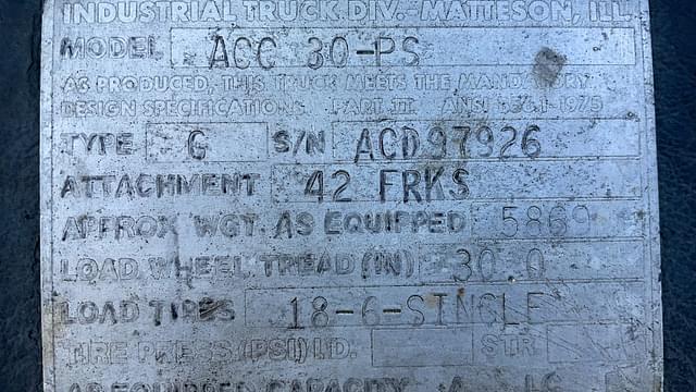 Image of Allis Chalmers ACC30LPS equipment image 4