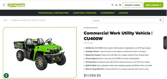 Image of Greenworks CU400W equipment image 4