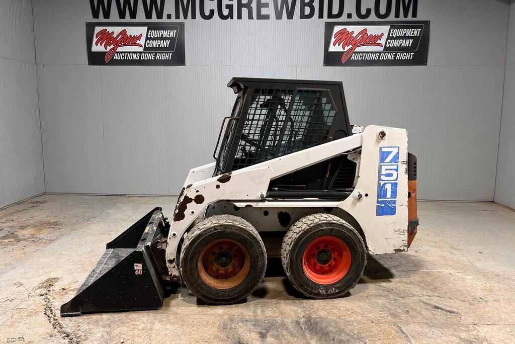 SOLD - Bobcat 751 Skid Steer Loader Lot No. 296S Construction with ...