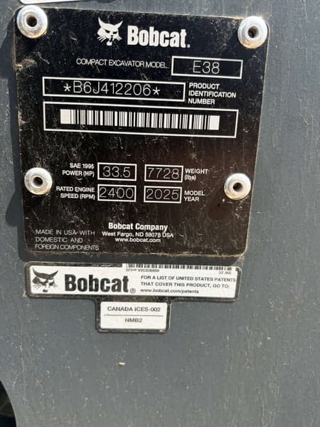 Image of Bobcat E38 Primary image
