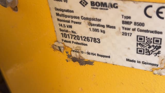 Image of Bomag BMP8500 equipment image 4