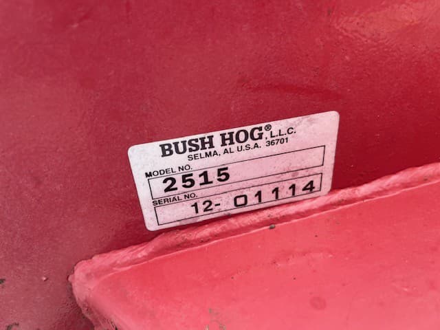 Image of Bush Hog 2515 equipment image 2