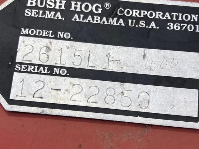 Image of Bush Hog 2615L equipment image 2