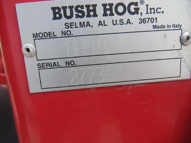 Image of Bush Hog DHM10 equipment image 2