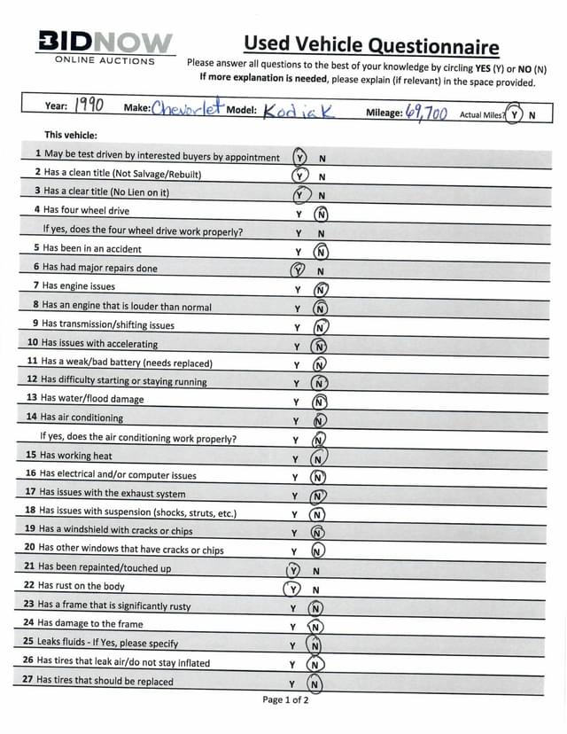 Image of Chevrolet Kodiak equipment image 3