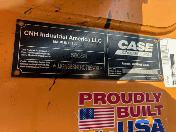 Image of Case 580 Super N equipment image 1