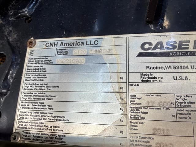 Image of Case IH 8120 equipment image 1