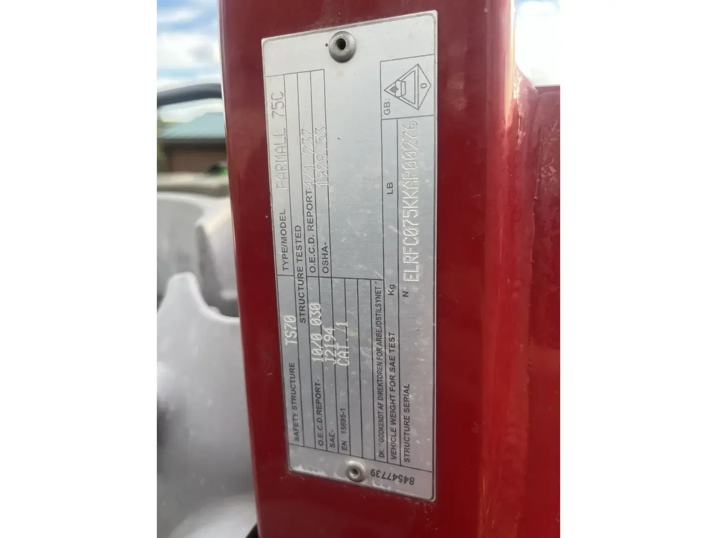 Case IH Farmall 75C Equipment Image0