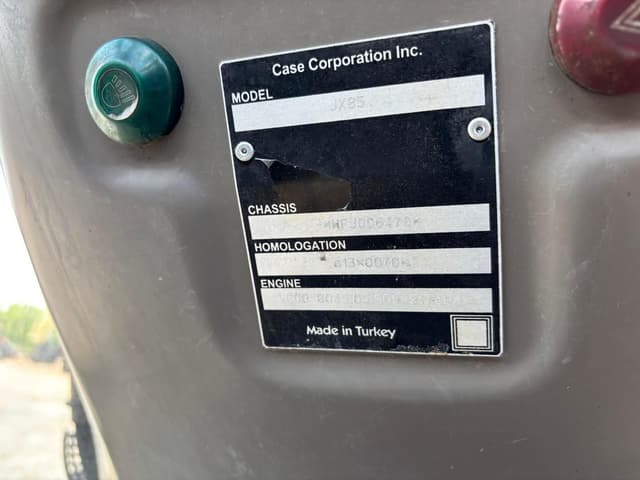 Image of Case IH JX85 equipment image 1