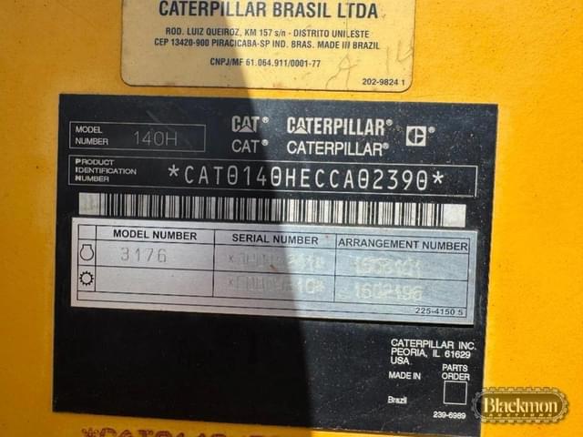 Image of Caterpillar 140H equipment image 4