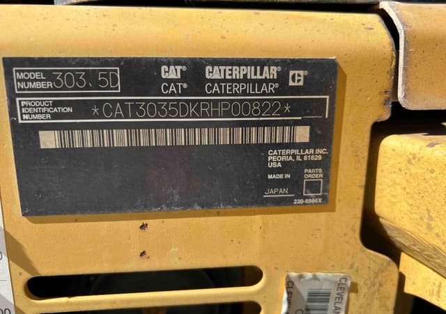 Image of Caterpillar 303.5D equipment image 4