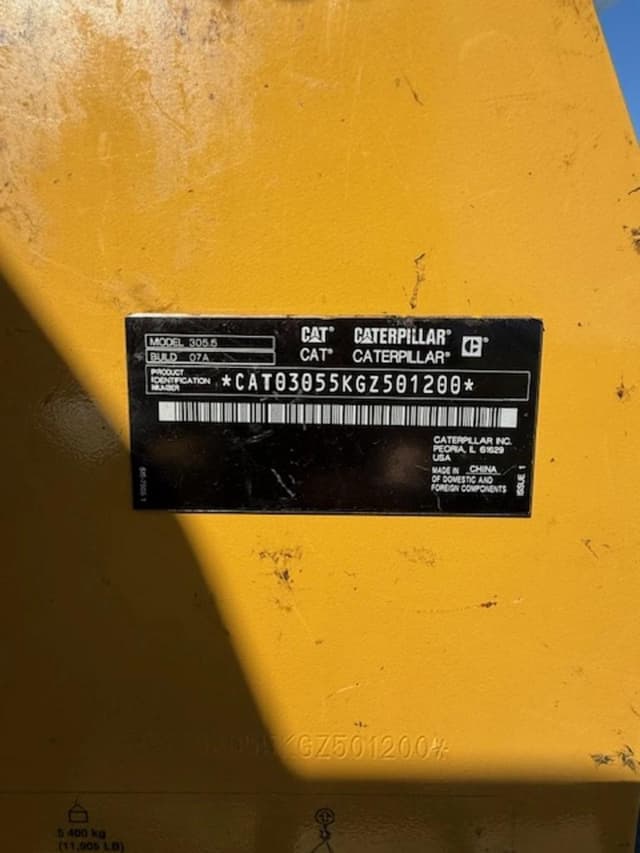 Image of Caterpillar 305.5 equipment image 2