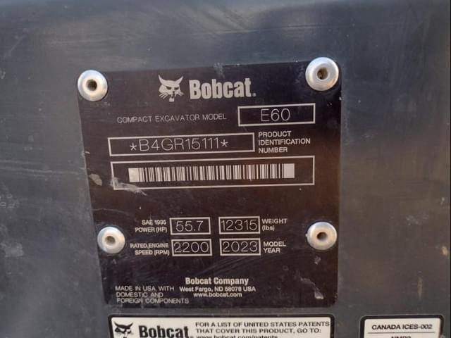 Image of Bobcat E60 equipment image 4