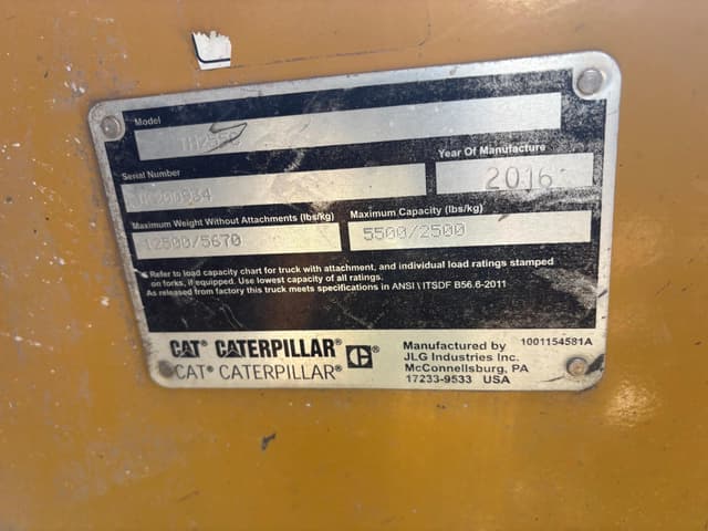 Image of Caterpillar TH255C equipment image 3