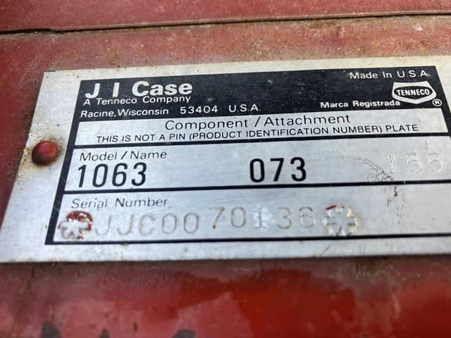 Image of Case IH 1063 equipment image 1
