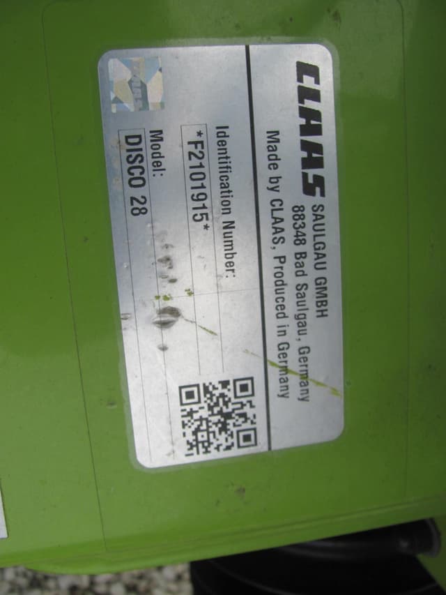 Image of CLAAS Disco 28 equipment image 1