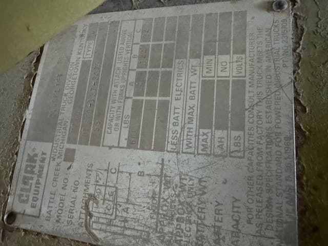 Image of Clark UT60D equipment image 4