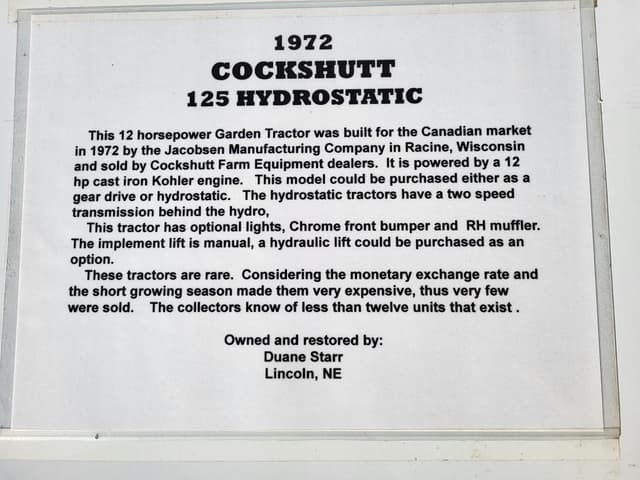 Image of Cockshutt 125 equipment image 3