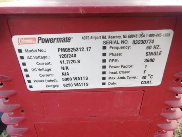 Image of Coleman Maxa 5000 ER equipment image 3
