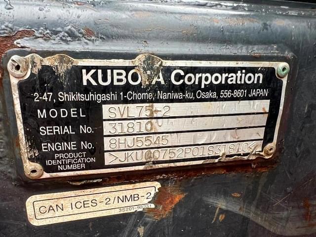 Image of Kubota SVL75-2 equipment image 2