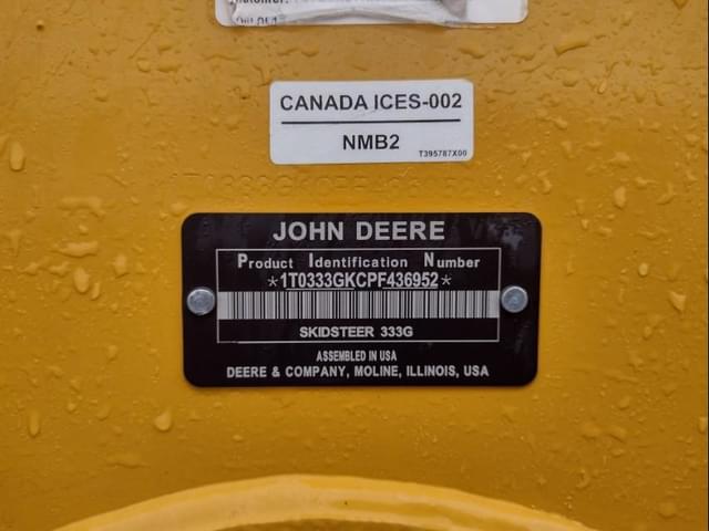 Image of John Deere 333G equipment image 4