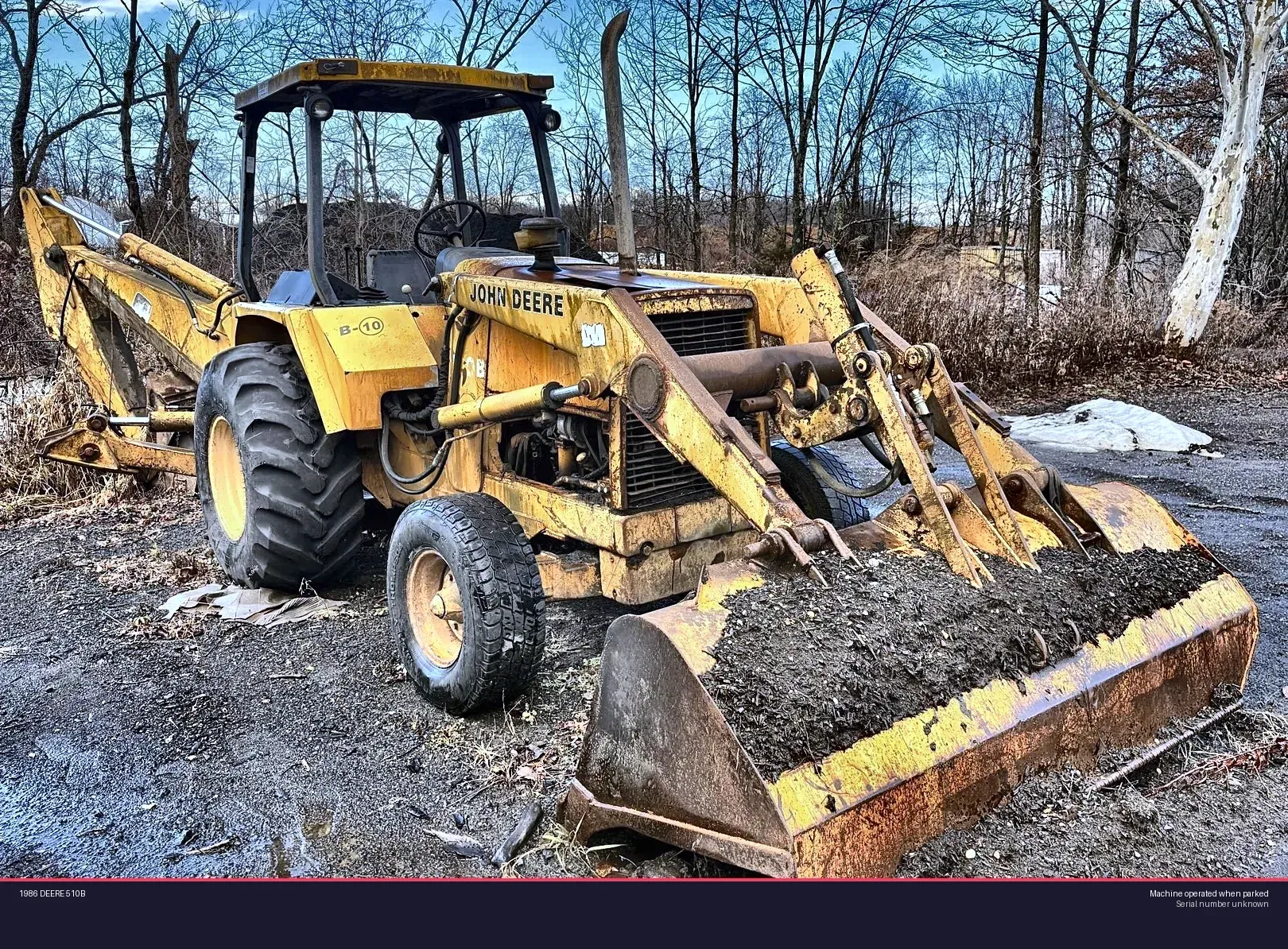 1984 John Deere 510B Equipment Image0