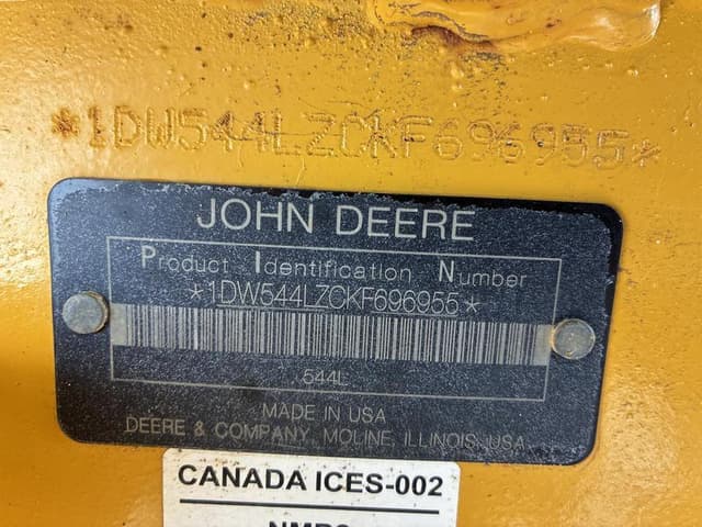 Image of John Deere 544L equipment image 1
