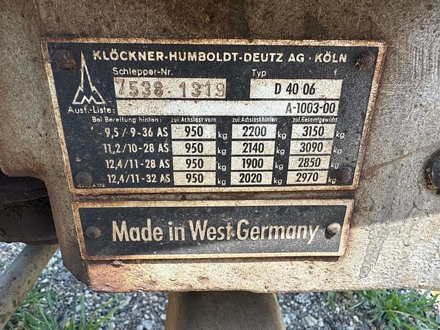 Image of Deutz D 4006 equipment image 3