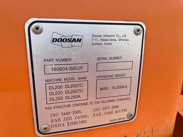 Image of  Doosan DL250 equipment image 4