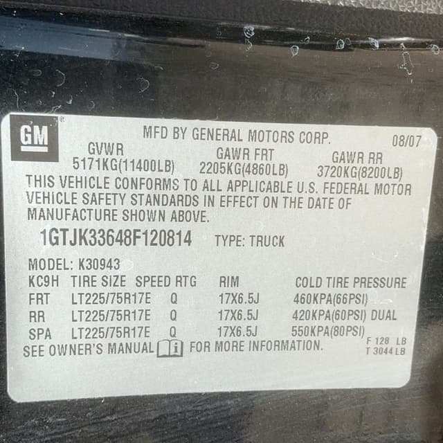 Image of GMC 3500HD equipment image 1