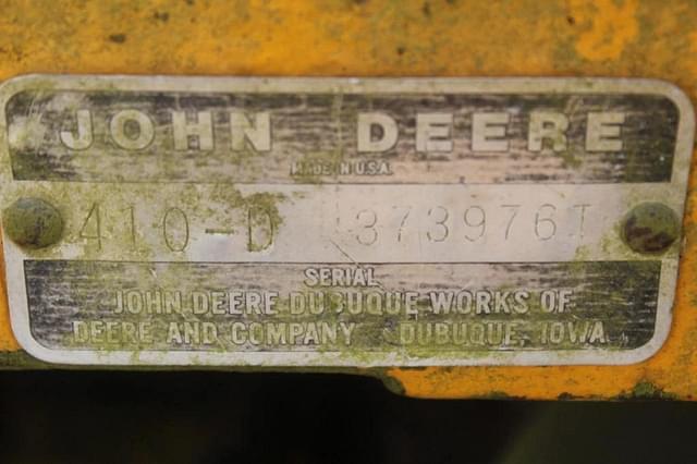 Image of John Deere 410D equipment image 4