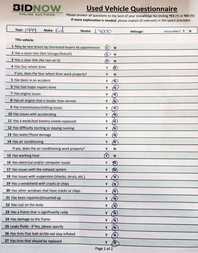 Image of Ford L9000 equipment image 3