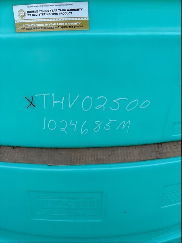 Image of Enduraplas THV02500 equipment image 1