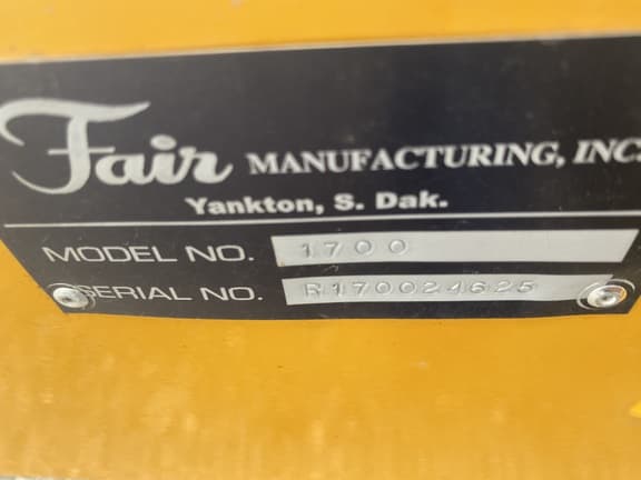 Image of Fair Manufacturing 1700 equipment image 4