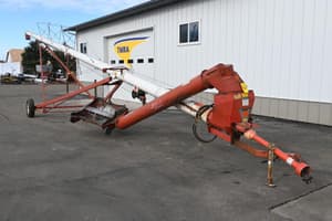 SOLD - Feterl PTO Driven Auger 10” x 60’ w/ 10’ Swing Hopper Auger ...