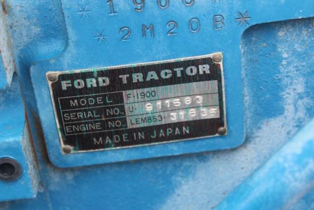 Image of Ford 1900 equipment image 4