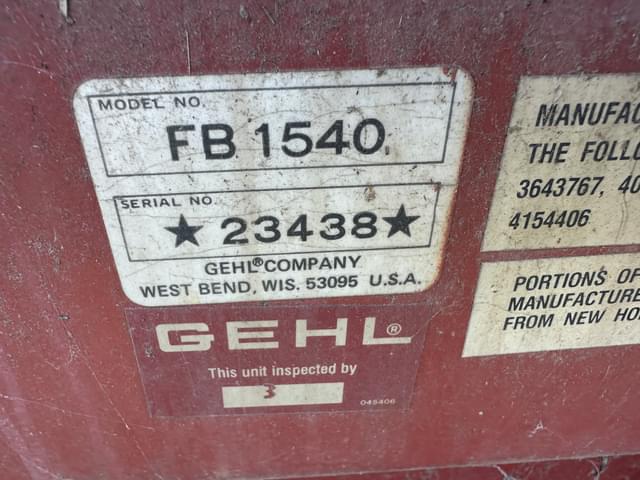 Image of Gehl FB1540 equipment image 4