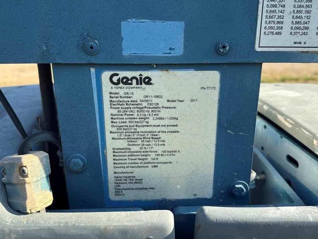 Image of Genie GR-15 equipment image 4