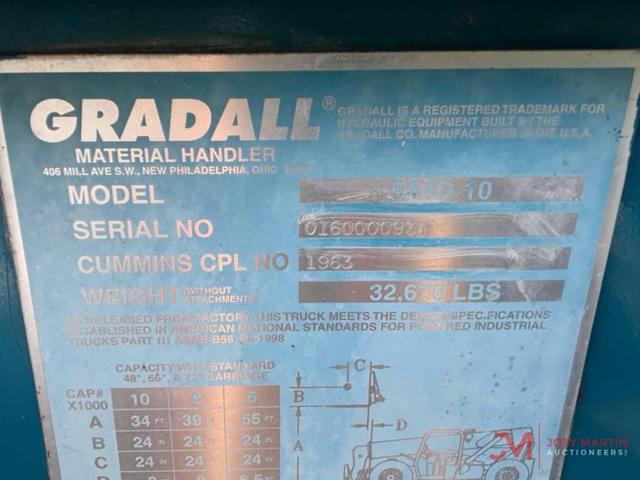 Image of Gradall 544D-10 equipment image 4
