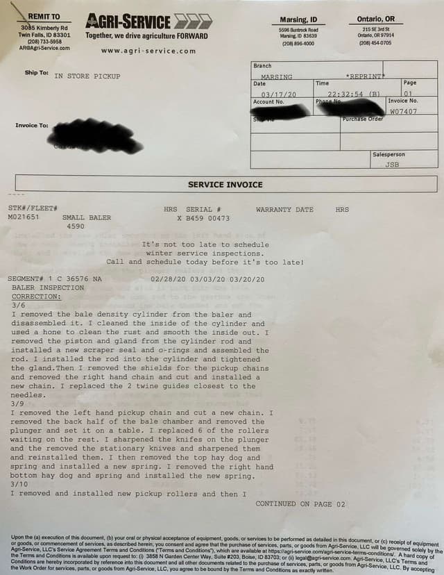 Image of Hesston 4590 equipment image 4